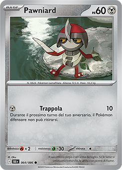 64/086-BLK-Pawniard 	-	comune	-	Near-mint	-	luce nera	-	ita	-