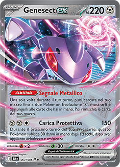 67/086-BLK-Genesect-ex 	-	doppia rara	-	Near-mint	-	luce nera	-	ita	-	special