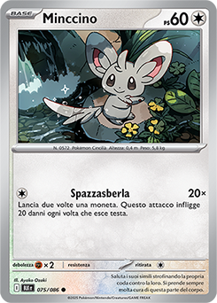 75/086-BLK-Minccino 	-	comune	-	Near-mint	-	luce nera	-	ita	-	reverse	poke ball