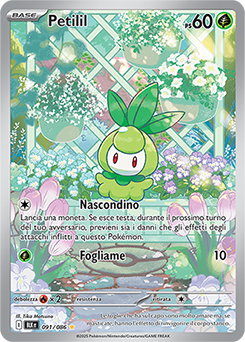 Petilil 	-	rara illustrazione	-	Near-mint	-	luce nera	-	ita	-	special