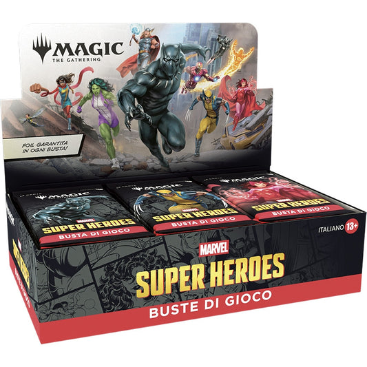 Magic " The gathering" -Marvel Super Heroes Box Buste di Gioco ITA  (30 Bustine)🔔IN ARRIVO