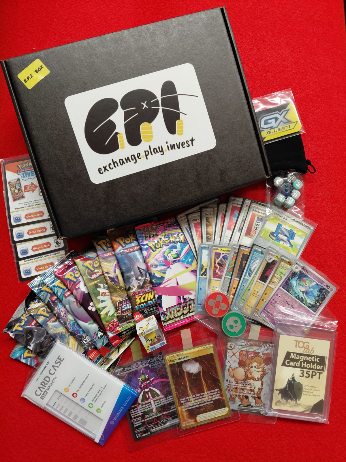 E.P.I.- Box - RED DIAMOND - POKEMON