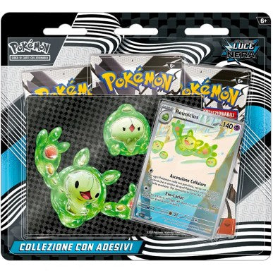 Pokemon-scarlatto-violetto-luce-nera-reuniclus-collezione-con-adesivi-ita