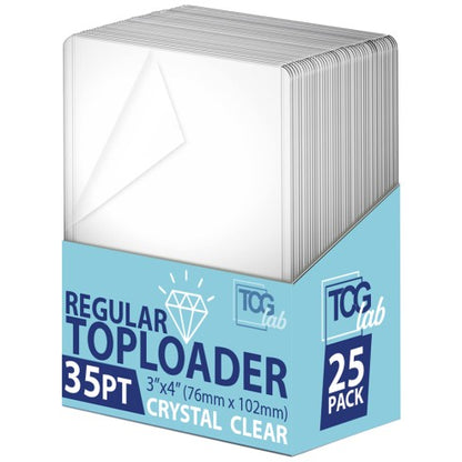tcglab-box-25-toploader-crystal-clear-con-film-protettivo